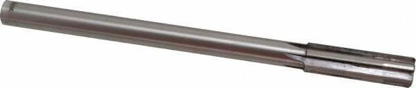 Made in USA - 0.677" Carbide-Tipped 6 Flute Chucking Reamer - Straight Flute, 9/16" Straight Shank, 2-1/4" Flute Length, 9" OAL - Caliber Tooling