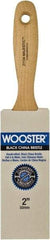 Wooster Brush - 2" Flat Hog Varnish Brush - 2-15/16" Bristle Length, 5-1/2" Maple Beavertail Handle - Caliber Tooling