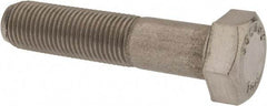 Value Collection - 1/2-20 UNF, 2-1/4" Length Under Head Hex Head Cap Screw - Partially Threaded, Grade 18-8 Stainless Steel, Uncoated, 3/4" Hex - Caliber Tooling