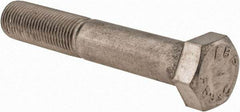 Value Collection - 1/2-20 UNF, 3" Length Under Head Hex Head Cap Screw - Partially Threaded, Grade 18-8 Stainless Steel, Uncoated, 3/4" Hex - Caliber Tooling