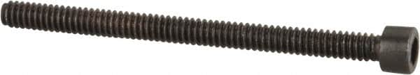 Value Collection - #1-64 UNC Hex Socket Drive, Socket Cap Screw - Alloy Steel, Black Oxide Finish, Partially Threaded, 1" Length Under Head - Caliber Tooling