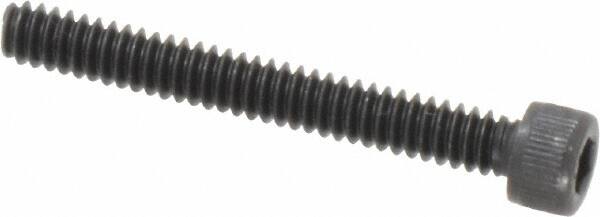 Value Collection - #6-32 UNC Hex Socket Drive, Socket Cap Screw - Alloy Steel, Black Oxide Finish, Fully Threaded, 1-1/8" Length Under Head - Caliber Tooling