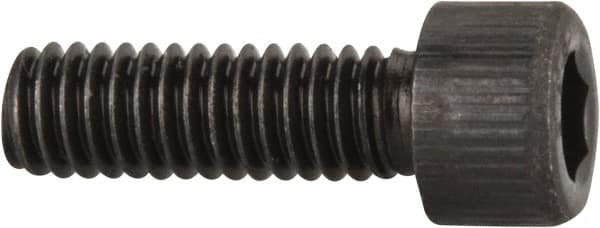 Value Collection - #6-40 UNF Hex Socket Drive, Socket Cap Screw - Alloy Steel, Black Oxide Finish, Fully Threaded, 7/16" Length Under Head - Caliber Tooling