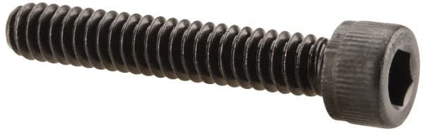 Value Collection - #10-24 UNC Hex Socket Drive, Socket Cap Screw - Alloy Steel, Black Oxide Finish, Fully Threaded, 1-1/8" Length Under Head - Caliber Tooling