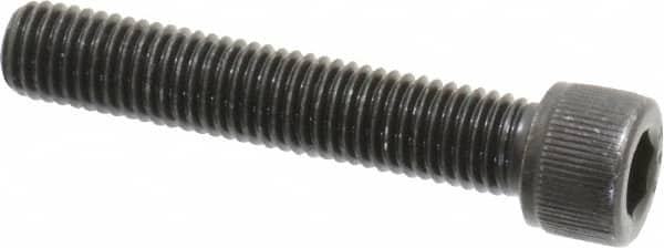 Value Collection - 1/4-28 UNF Hex Socket Drive, Socket Cap Screw - Alloy Steel, Black Oxide Finish, Partially Threaded, 1-3/8" Length Under Head - Caliber Tooling