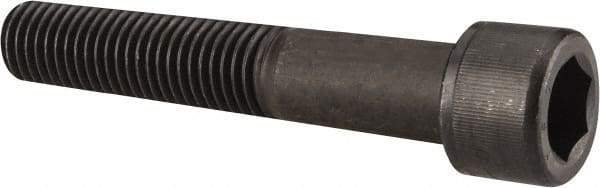 Value Collection - 7/8-9 UNC Hex Socket Drive, Socket Cap Screw - Alloy Steel, Black Oxide Finish, Partially Threaded, 4-3/4" Length Under Head - Caliber Tooling