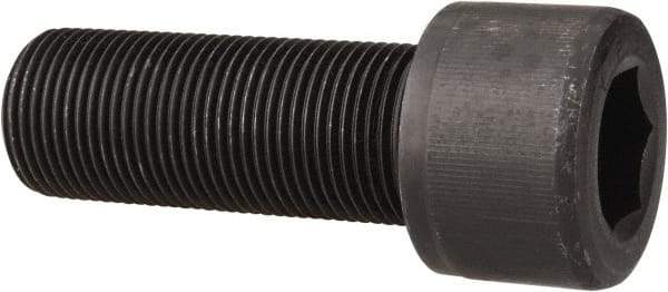 Value Collection - 1-1/8 - 12 UNF Hex Socket Drive, Socket Cap Screw - Alloy Steel, Black Oxide Finish, Fully Threaded, 3" Length Under Head - Caliber Tooling