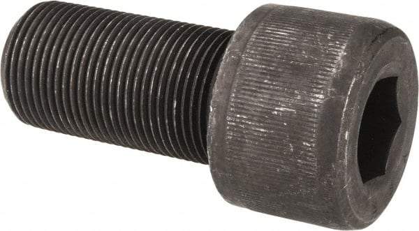 Value Collection - 1-1/4 - 12 UNF Hex Socket Drive, Socket Cap Screw - Alloy Steel, Black Oxide Finish, Fully Threaded, 2-1/2" Length Under Head - Caliber Tooling