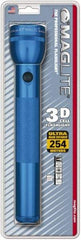 Mag-Lite - Krypton Bulb, 45 Lumens, Industrial/Tactical Flashlight - Blue Aluminum Body, 3 D Batteries Not Included - Caliber Tooling