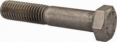 Value Collection - 1/2-13 UNC, 2-3/4" Length Under Head Hex Head Cap Screw - Partially Threaded, Grade 18-8 Stainless Steel, Uncoated, 3/4" Hex - Caliber Tooling