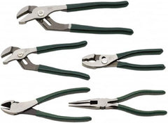 SK - 5 Piece Plier Set - Comes in Kit Roll - Caliber Tooling