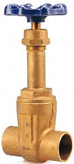 NIBCO - Class 125, Soldered Bronze Solid Wedge Rising Stem Gate Valve - 200 WOG, 125 WSP, Screw-In Bonnet - Caliber Tooling