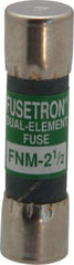 Cooper Bussmann - 250 VAC, 2.5 Amp, Time Delay General Purpose Fuse - Fuse Holder Mount, 1-1/2" OAL, 10 at 125 V kA Rating, 13/32" Diam - Caliber Tooling