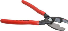 Knipex - 8-1/4" OAL, 10 AWG Capacity, Cable Cutter - Ergo Dual Component Handle - Caliber Tooling