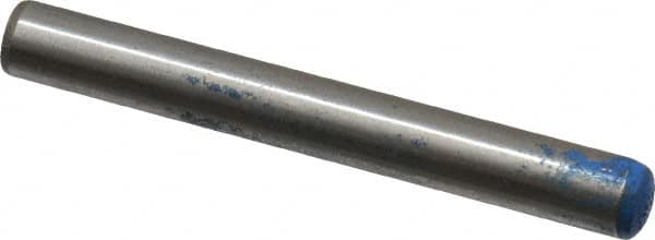 Metric Blue - 6mm Diam x 50mm Pin Length Alloy Steel Pull Out Dowel Pin - 1 Beveled & 1 Threaded End - Caliber Tooling