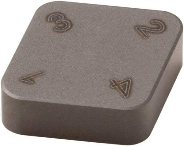 Seco - CNMN322 Grade CBN300 PCBN Turning Insert - Uncoated, 80° Diamond, 3/8" Inscr Circle, 1/8" Thick, 1/32" Corner Radius - Caliber Tooling