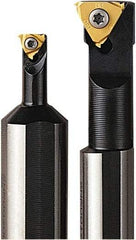 Seco - Internal Thread, Right Hand Cut, 9.5mm Shank Width x 0.394" Shank Height Indexable Threading Toolholder - 100mm OAL, 11NR Insert Compatibility, SN Toolholder, Series Snap Tap - Caliber Tooling