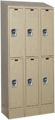 Hallowell - 6 Door, 2 Tier, Ready-Built Wardrobe & Box Lockers - Caliber Tooling