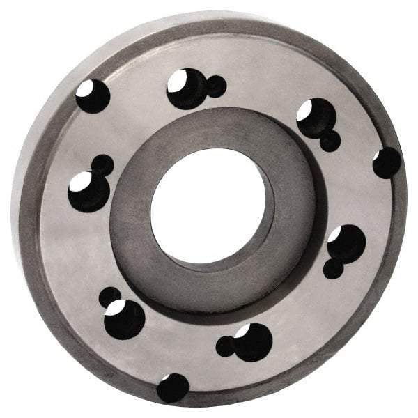 Gibraltar - Adapter Back Plate for 12" Diam Lathe Chucks - D1-8 Mount, Semi-Steel - Caliber Tooling