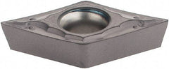 Iscar - DCMT3-0 PF Grade IC907 Carbide Turning Insert - 55° Diamond, 3/8" Inscr Circle, 5/32" Thick, 0.008" Corner Radius - Caliber Tooling