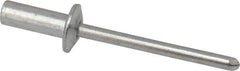 RivetKing - Size 53 Dome Head Aluminum Closed End Sealing Blind Rivet - Aluminum Mandrel, 0.188" to 1/4" Grip, 3/8" Head Diam, 0.192" to 0.196" Hole Diam, 0.531" Length Under Head, 3/16" Body Diam - Caliber Tooling