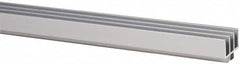 80/20 Inc. - 1 Panel, 0 to 48" Wide Door, Clear Anodized Aluminum Door Slide Track - 0.275" Door Thickness - Caliber Tooling