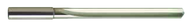 3.7mm Dia. - Carbide Straight Flute 7xD Drill-120° Point-Coolant-Bright - Caliber Tooling