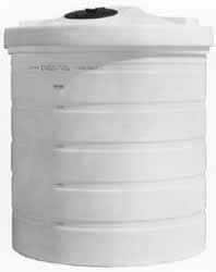 Made in USA - 100 Gallon Tapered Cylinder Linear Polyethylene Double Wall Tank - 39" High x 35" Diam - Caliber Tooling