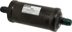 Parker - 5/8" Connection, 3" Diam, 9.24" Long, Refrigeration Liquid Line Filter Dryer - 9-15/16" Cutout Length, 361 Drops Water Capacity - Caliber Tooling