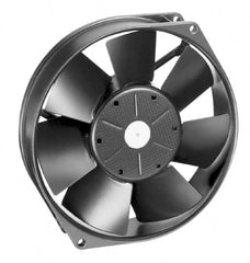 EBM Papst - 12 Volts, DC, 212 CFM, Round Tube Axial Fan - 1 Amp Rating, 5.91" High x 5.91" Wide x 1-1/2" Deep - Caliber Tooling