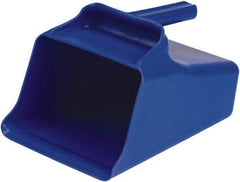 Remco - 128 oz Blue Polypropylene Flat Bottom Scoop - 8.7" Wide x 6.7" Deep Bowl, 11" OAL - Caliber Tooling