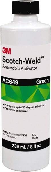 3M - 8 Fl Oz, Green Adhesive Activator - For Use with Threadlockers, Pipe Sealants, Retaining Compounds, Gasket Makers - Caliber Tooling