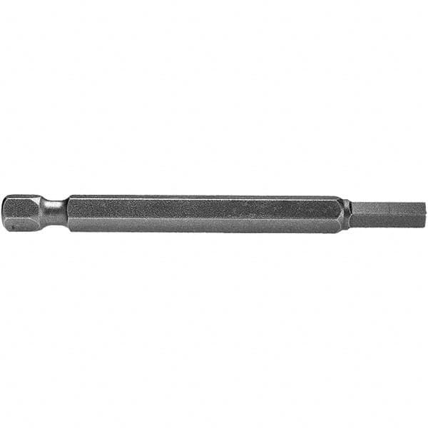 Apex - 3/16" Hex Bit - 1/4" Hex Drive, 3" OAL - Caliber Tooling