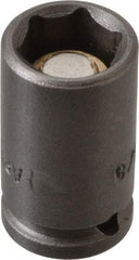 Apex - 1/4" Drive 3/8" Standard Magnetic Impact Socket - 6 Points, 1" OAL - Caliber Tooling