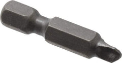 Apex - #2 Tri-Wing Bit - 1/4" Hex Drive, 1-1/4" OAL - Caliber Tooling