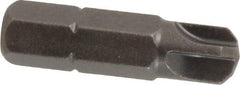 Apex - 1/4" Drive, 1/4 Torq-Set Screwdriver Bit - 1" OAL - Caliber Tooling