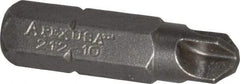 Apex - 1/4" Drive, #10 Torq-Set Screwdriver Bit - 1" OAL - Caliber Tooling