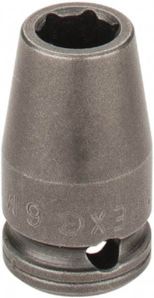 Apex - 1/4" Drive 6mm Standard Impact Socket - 6 Points, 7/8" OAL - Caliber Tooling