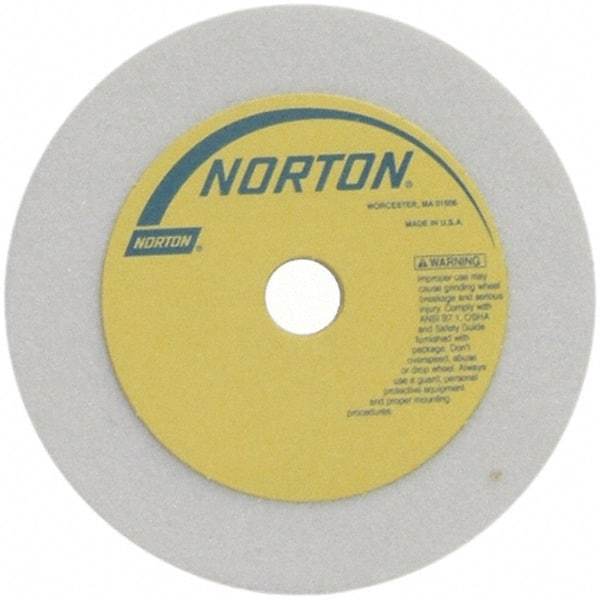 Norton - 3" Diam x 1/2" Hole x 1" Thick, M Hardness, 60 Grit Surface Grinding Wheel - Aluminum Oxide, Type 1, Medium Grade, 10,825 Max RPM - Caliber Tooling