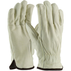 ‎77-218/S Insulated Drivers Gloves - Top Grain Cowhide Drivers - Premium - White Thermal Liner - Straight Thumb - Exact Industrial Supply