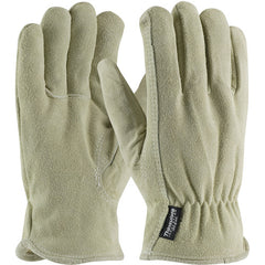 ‎77-289TL/XL Insulated Drivers - Split Cowhide Drivers - Premium - Thinsulate Lining - Beige - Key Thumb - Exact Industrial Supply