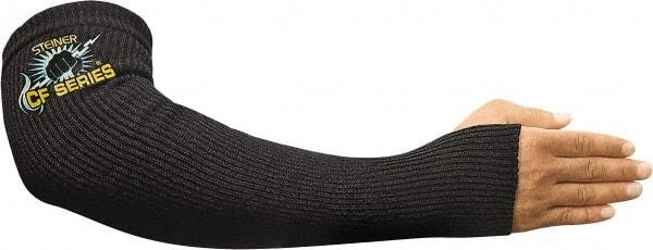 Steiner - Size Universal, Black Carbon Fiber Knit Welding Sleeve - 18" Long Sleeve, Made with Thumb Hole - Caliber Tooling