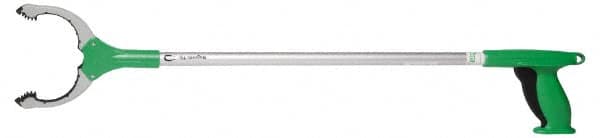 Unger - 32" Long Trash Pick Up Tool - Aluminum, Use for Bottles, Cans, Debris, Paper - Caliber Tooling