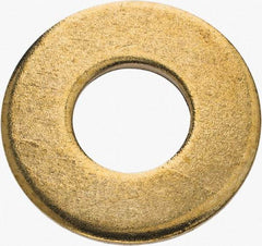 Value Collection - 5/16" Screw, Brass Standard Flat Washer - 0.34" ID x 3/4" OD, 0.062" Thick, Plain Finish - Caliber Tooling