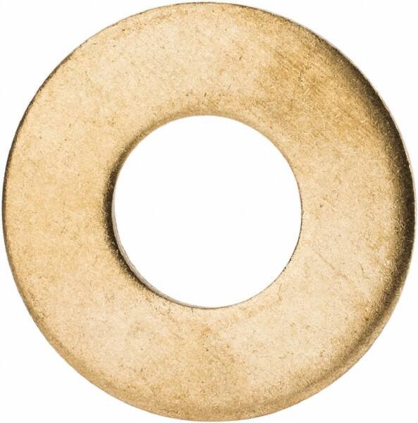 Value Collection - 7/16" Screw, Brass Standard Flat Washer - 0.531" ID x 1-1/4" OD, 0.081" Thick, Plain Finish - Caliber Tooling