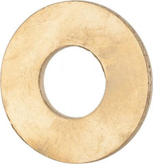 Value Collection - 3/4" Screw, Brass Standard Flat Washer - 0.812" ID x 1-7/8" OD, 0.114" Thick, Plain Finish - Caliber Tooling