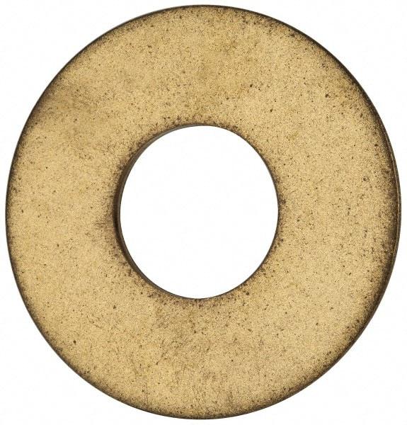 Value Collection - 7/8" Screw, Brass Standard Flat Washer - 0.937" ID x 2-1/4" OD, 0.128" Thick, Plain Finish - Caliber Tooling