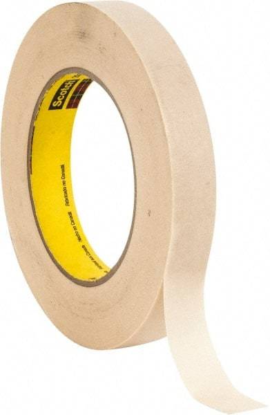 3M - 3/4" Wide x 60 Yd Long Tan Paper Masking Tape - Series 234, 5.9 mil Thick, 27 In/Lb Tensile Strength - Caliber Tooling