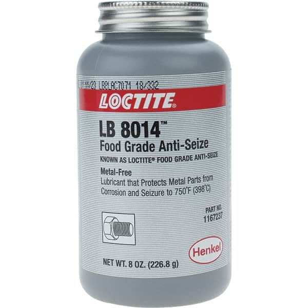 Loctite - 8 oz Brush Top General Purpose Anti-Seize Lubricant - Metal Free, 750°F - Caliber Tooling