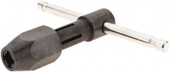 Irwin - 1/4 to 1/2" Tap Capacity, T Handle Tap Wrench - 5-1/4" Overall Length - Caliber Tooling